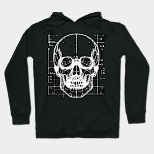 skull blueprint Hoodie